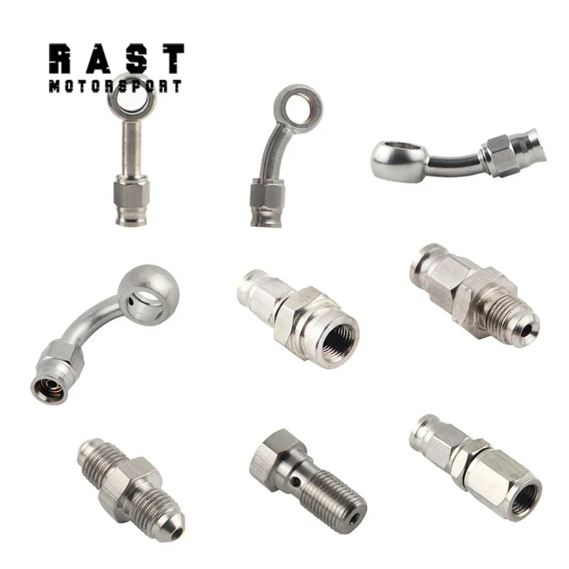 Edelstahl-Banjo-Anschluss für hydraulische Bremsleitung AN3 M10x1