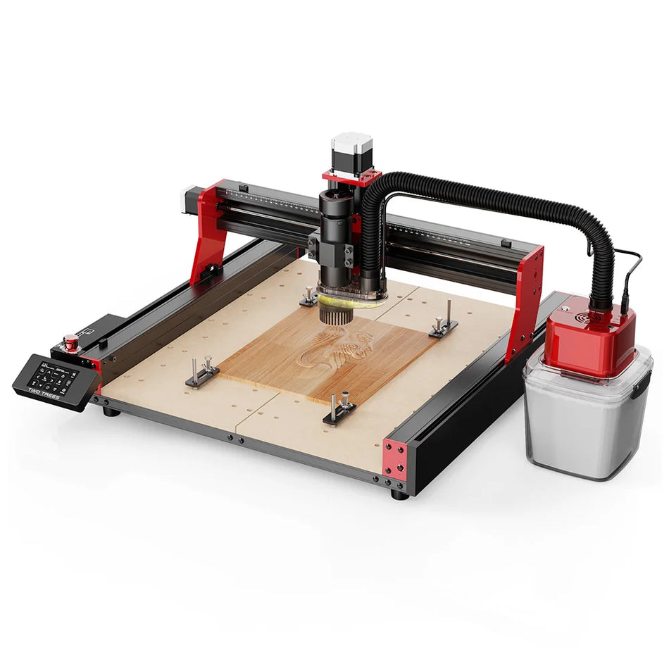 Aspirador CNC Two Trees para Gravador TTC 450, Arranque e Paragem Automáticos, Luz Noturna LED, Purificação de Ar por Íons