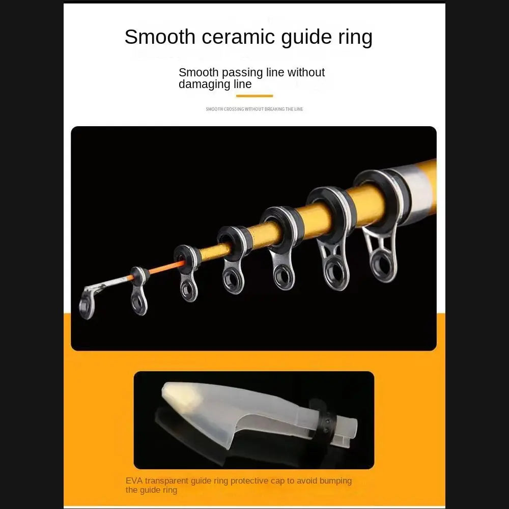 Portable Carbon Fiber Telescopic Fishing Rod - 1.5M to 3.0M