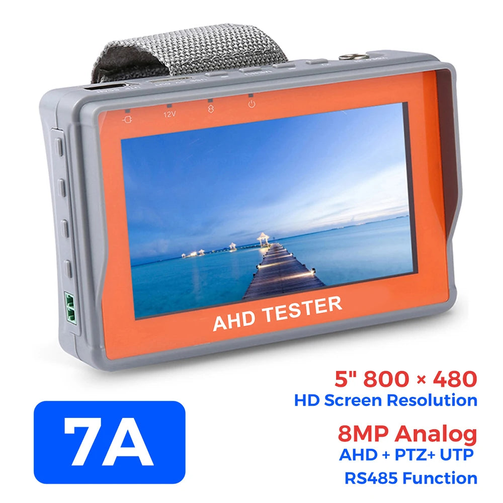 PEGATAH 8MP 4 In 1 CCTV Tester &ndash; Versatile 4K Camera Monitoring TI-7A-EU