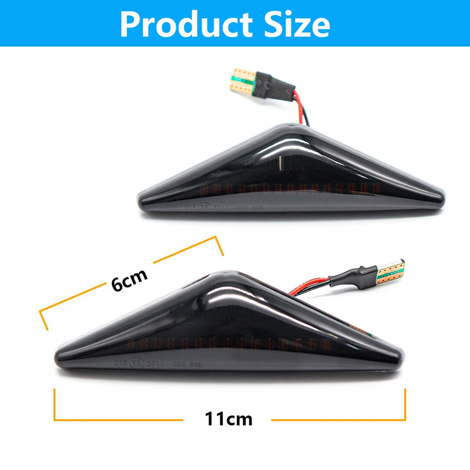 Luz de señal de giro LED dinámica para Ford Mondeo MK3 Focus MK1