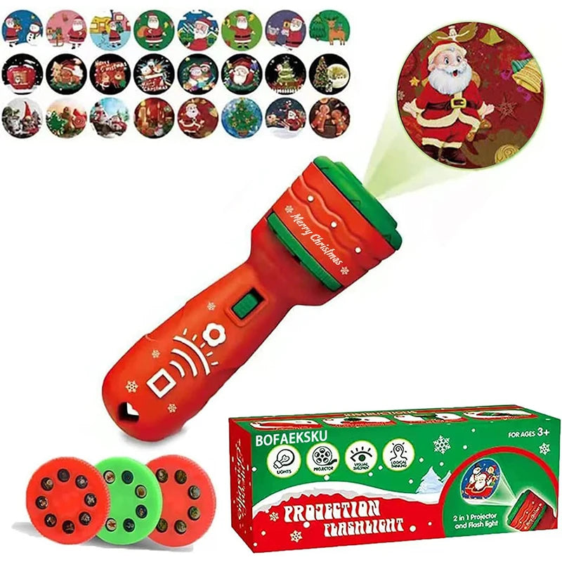 Early Education Slide Story Machine &ndash; Engaging Bedtime Projection for Kids Christmas red