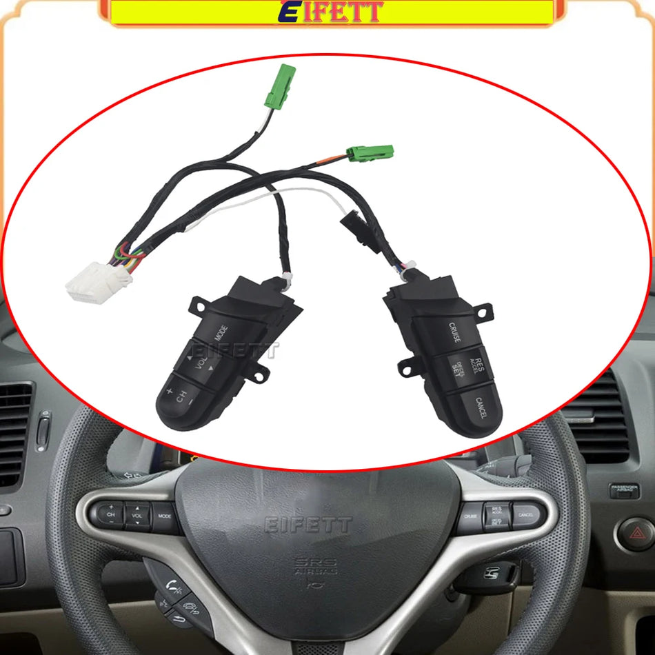 Interrupteur de contrôle du volume audio du volant pour Honda Civic 2006-2011