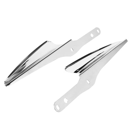 Front Fork Wind Deflectors &ndash; Chrome Black Finish Durable