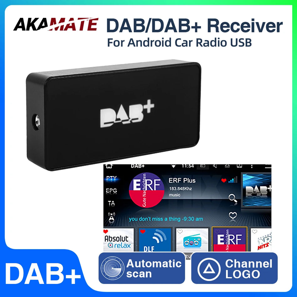 DAB Plus DAB Receiver Antenna - Automatic Scan USB Adapter