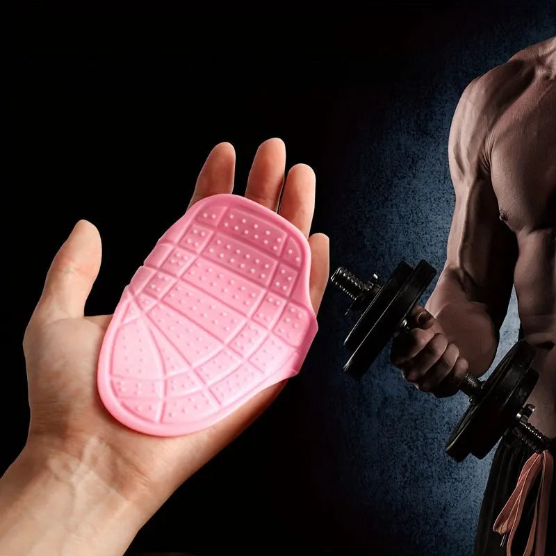 Silicone Palm Protection Gloves for Weightlifting, Anti-Slip Fitness Gear