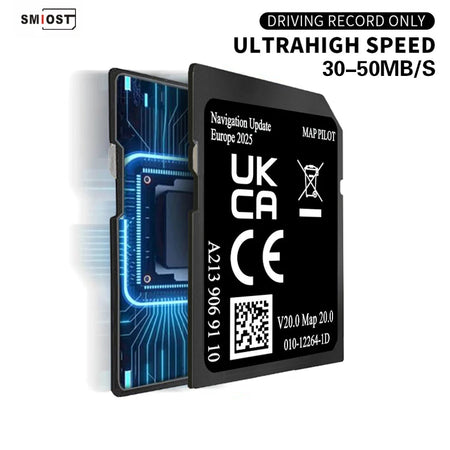 A213 V20 SD Card Maps A2139069110 &ndash; Europe GPS 32GB Fast