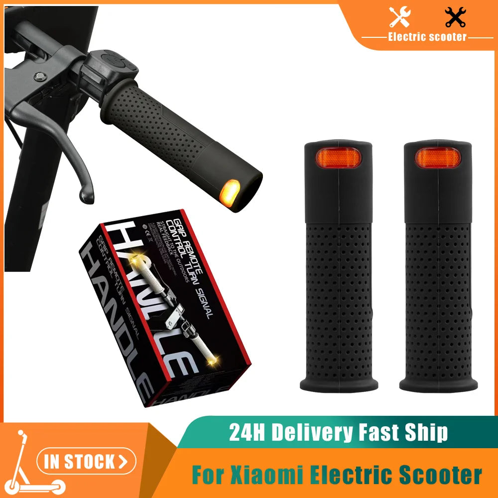 Electric Scooter Handlebar Grips with LED Turn Signal Lights for Xiaomi M365 Pro 1S Pro 2 Mi3