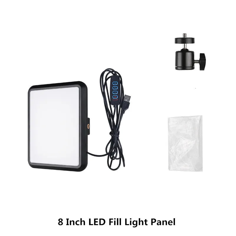 LED Photo Studio Light Kit 8 inch