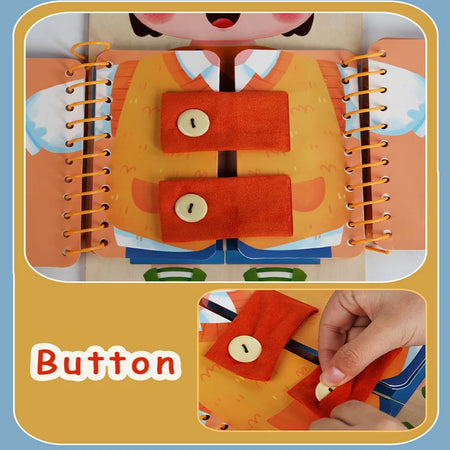 Kids Busy Book Montessori Toys &ndash; Fine Motor Skills Training