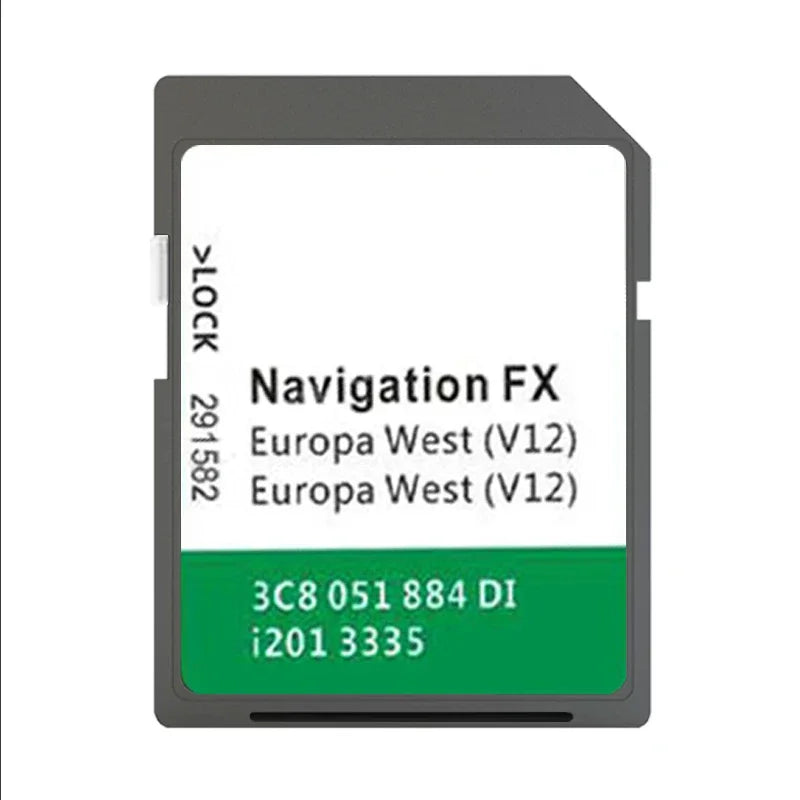 FX V12 West RNS310 SD Card For VW Sharan - Europe Maps