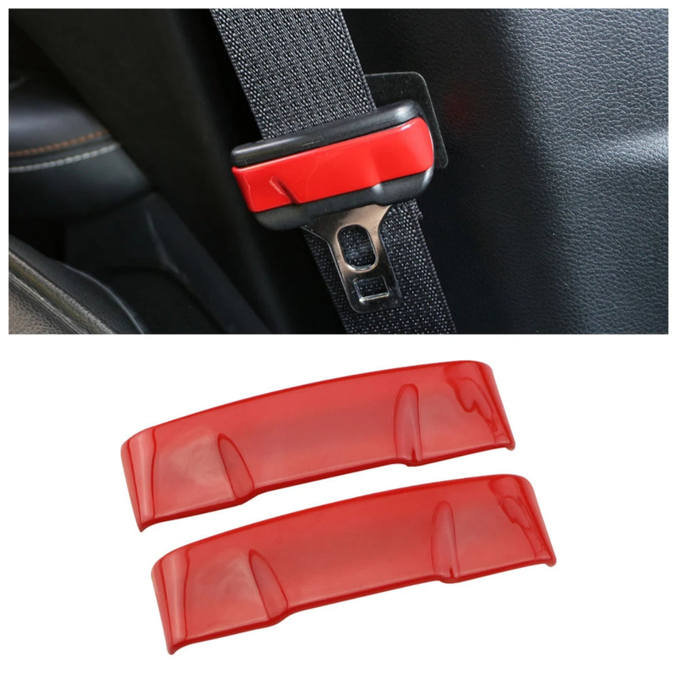 Sticker decorativo de recubrimiento para hebilla de cinturón de seguridad para Jeep Compass, mejora de recubrimiento interior de plástico ABS