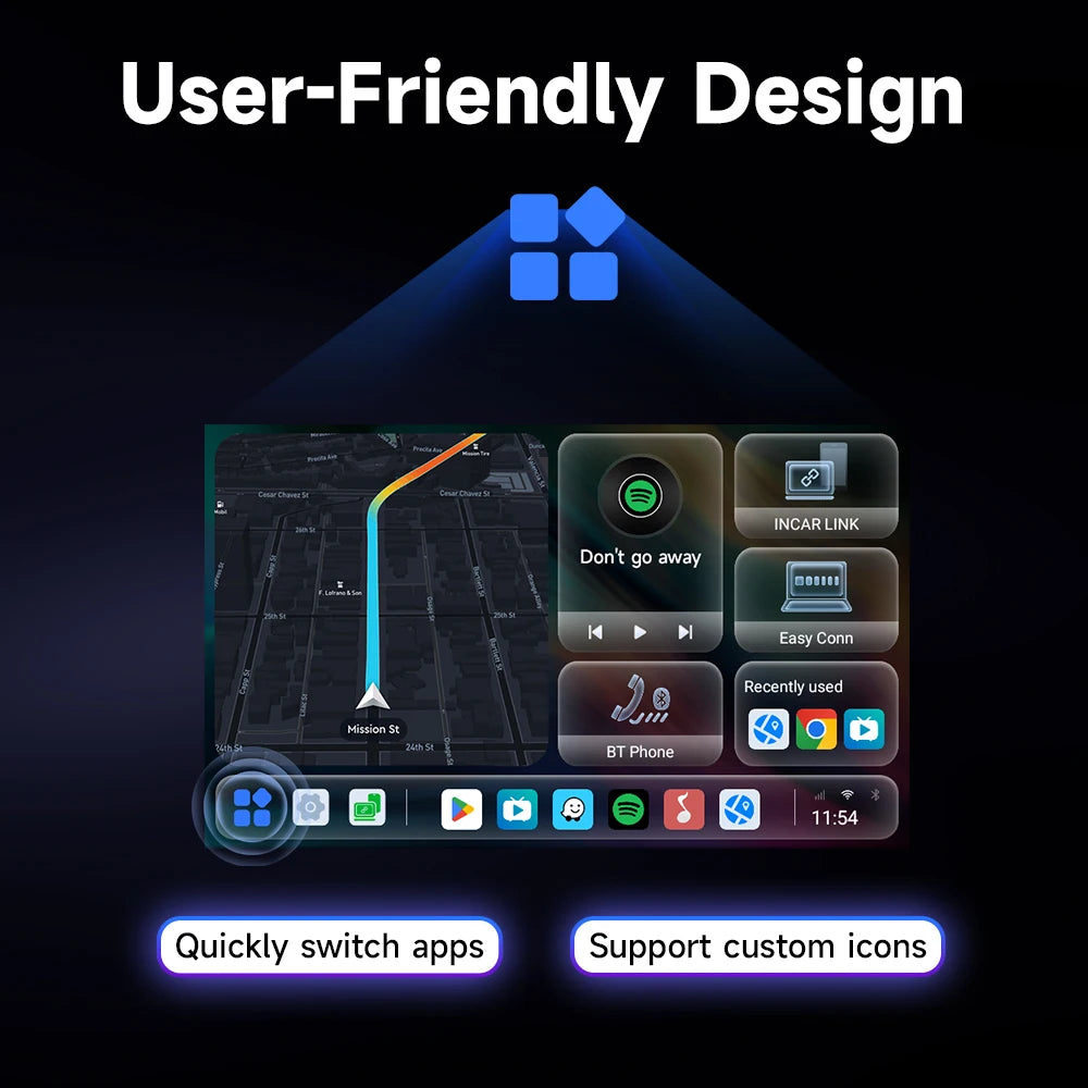 HEYINCAR Ai Box Android 13 Wireless CarPlay &amp; Android Auto Smart TV Box