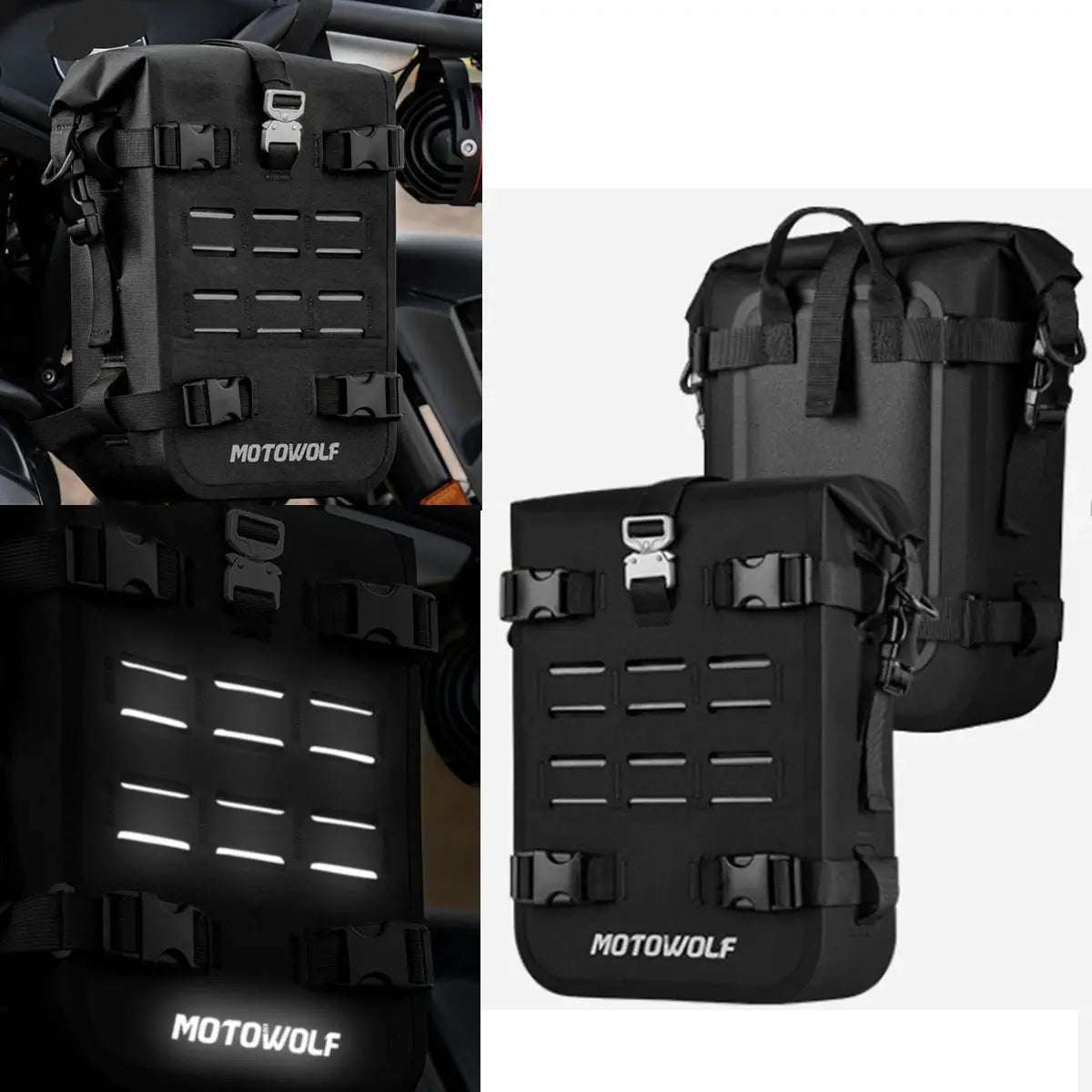 Motorcycle Bumpers Bag Waterproof 6L Motorcycle Side Frame Bag Motorcycle Crash Bar Bag Universal Motor Riding Tools Storage Ba by InterCyprus Trading Ltd