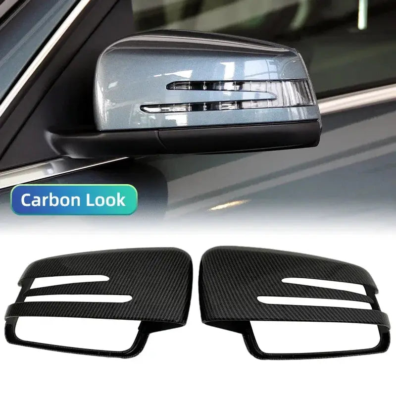 For Mercedes-Benz A B C E S CLA GLA GLK Class W176 W246 W212 W204 Sport Style Side Mirror Covers Rearview Mirror Decoration by InterCyprus Trading Ltd