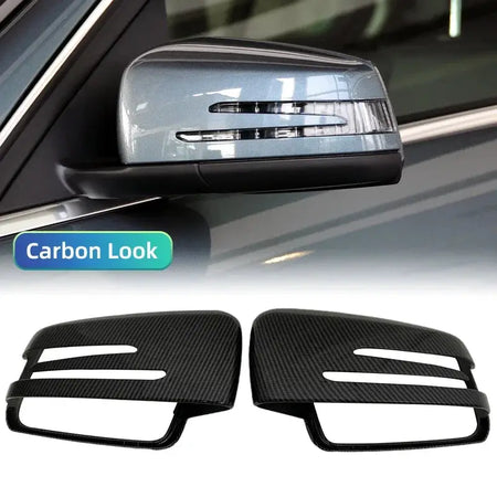 For Mercedes-Benz A B C E S CLA GLA GLK Class W176 W246 W212 W204 Sport Style Side Mirror Covers Rearview Mirror Decoration by InterCyprus Trading Ltd