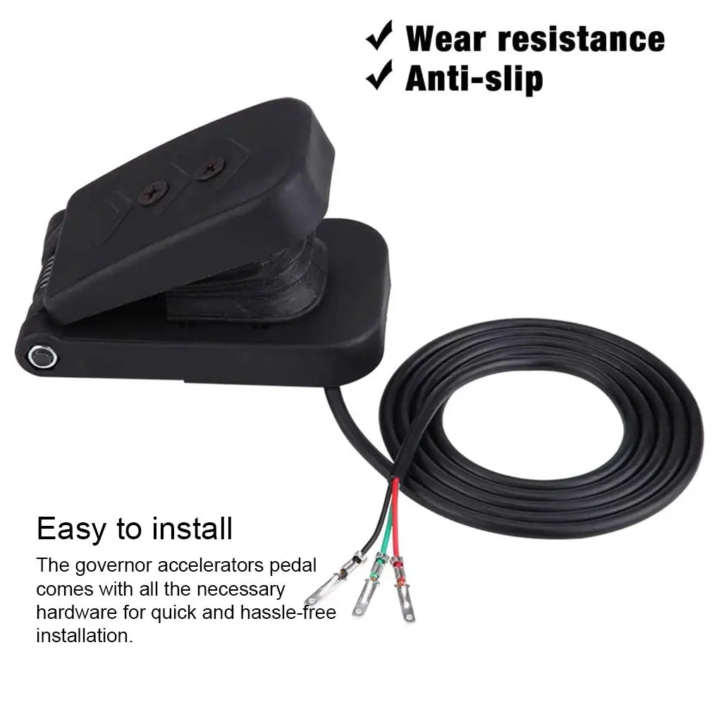 Electric Tricycle Throttle Gas Pedal Speed Control Accelerators Brake Foot Universal Black Plastic Boat Parts Accessory by InterCyprus Trading Ltd