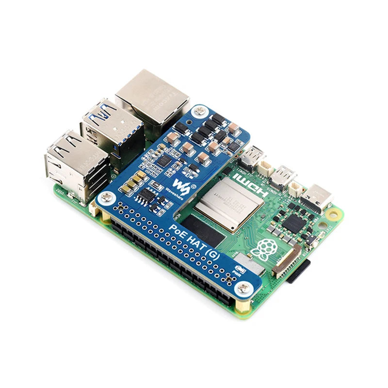 Raspberry Pi 5 PoE HAT &ndash; 5V 5A Power Over Ethernet Support