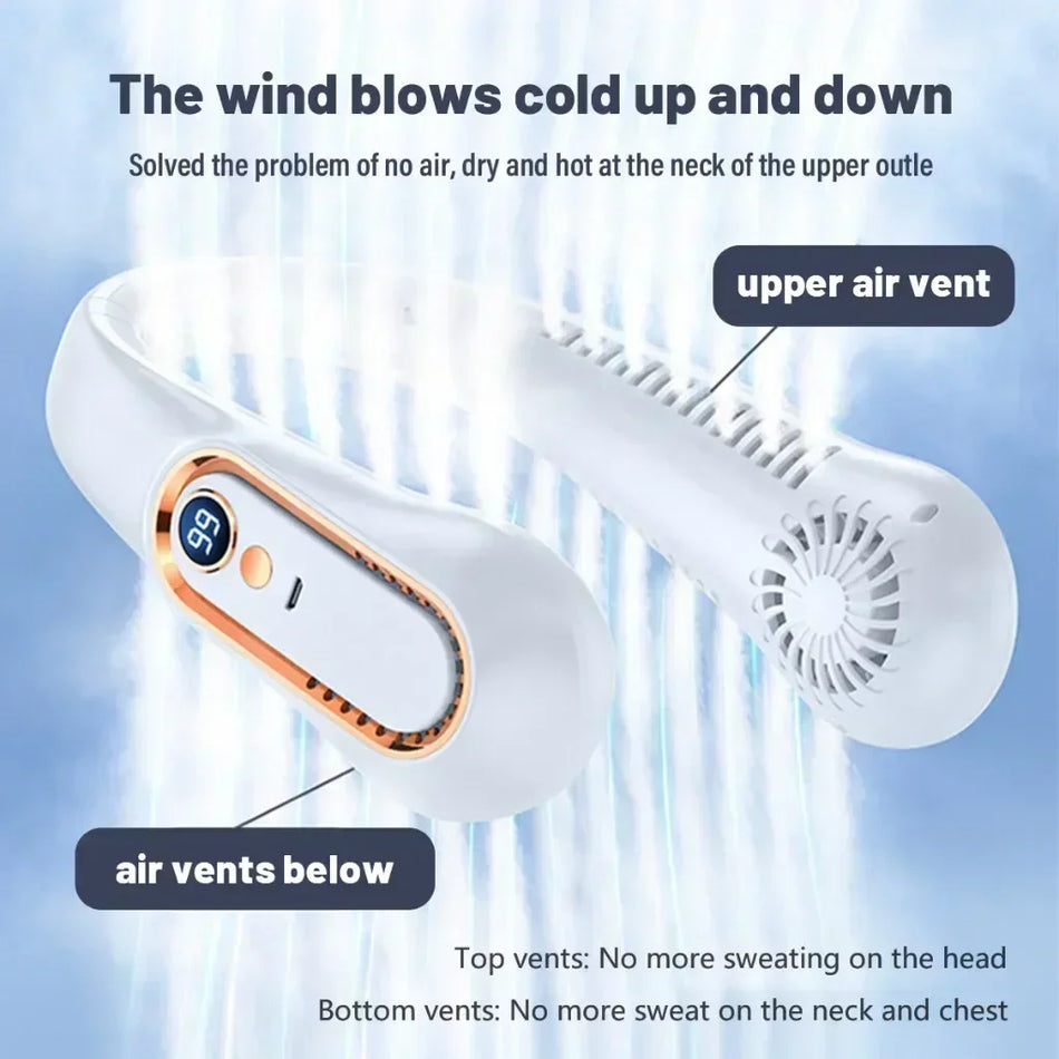 Neck Bladeless Fan Mini &ndash; Ultra Quiet Portable USB Fan