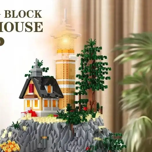 5100Pieces Lighthouse Block Toys &ndash; LED Light Beach Theme