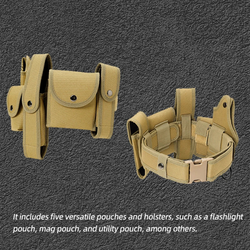 6 In 1 Utility Belt &ndash; Quick Release Pouches and Holster