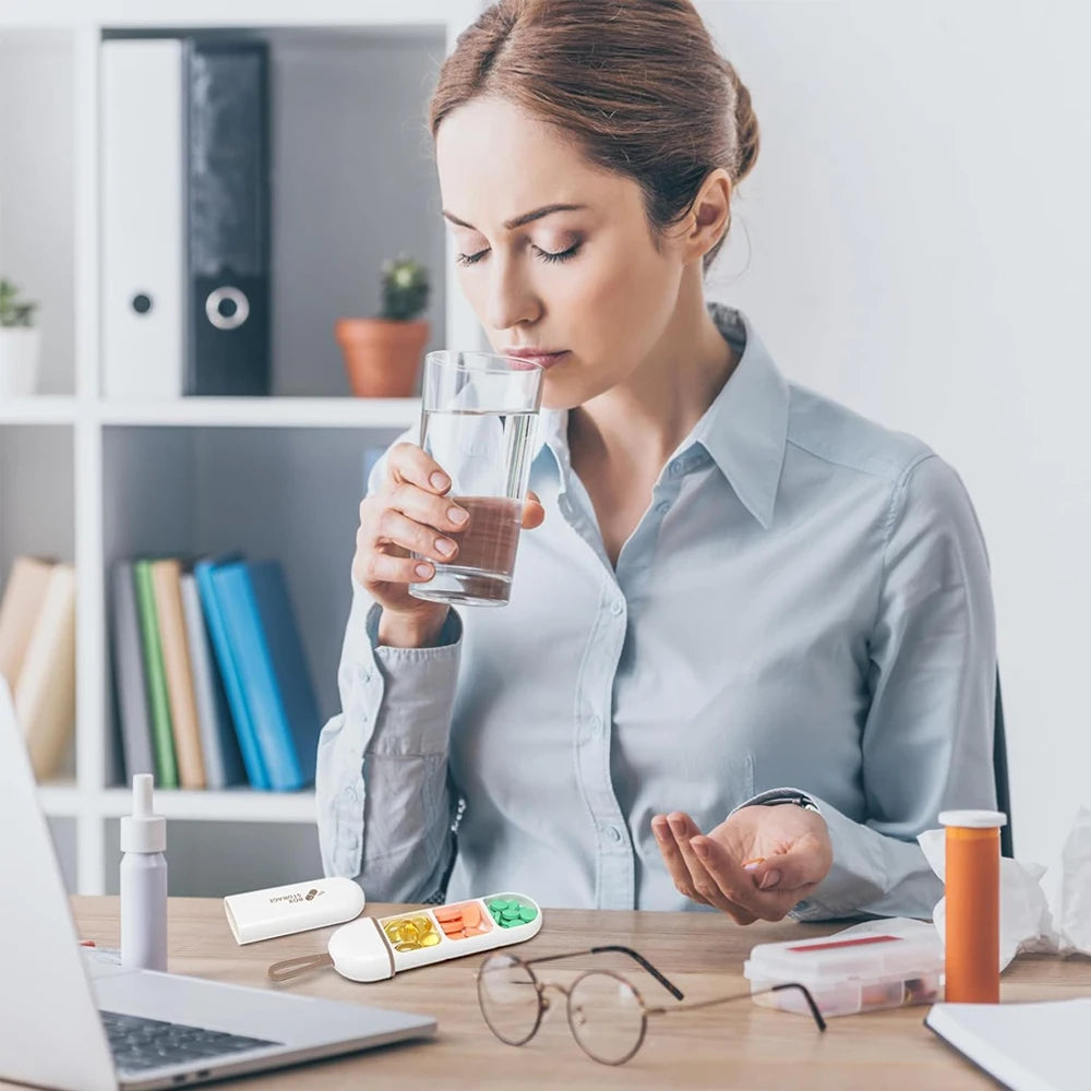 Portable Mini Pill Case &ndash; Waterproof Travel Organizer for Daily Medication