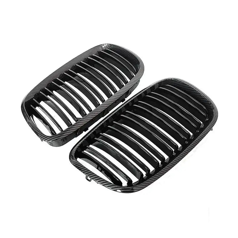 Glossy Front Kidney Grille 2 Line Double Slat For BMW X5 X6