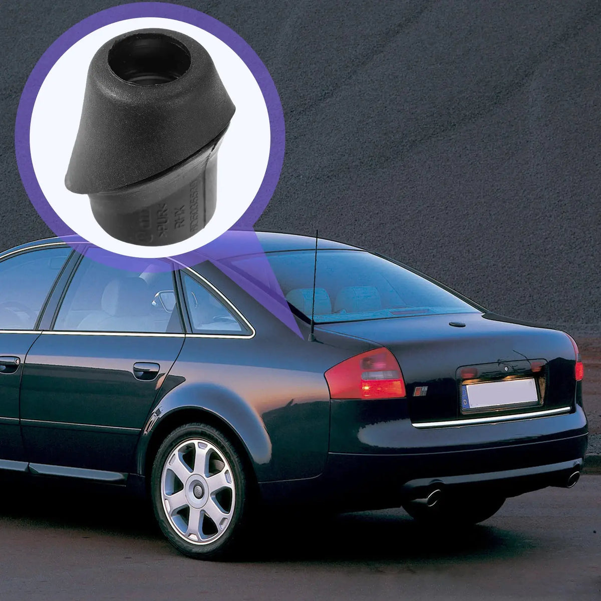 Car Antenna Base Waterproof Rubber Grommet Seal 8D5035539 Anti-Rust For Audi A6 C5 1998-2004 Also Fit For A8 S8 2010-2013 by InterCyprus Trading Ltd