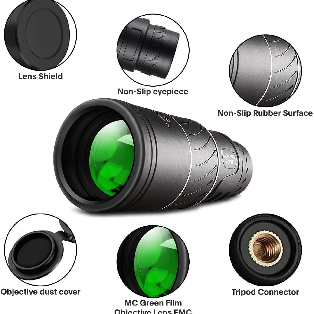 Monocular Handheld 16X52 &ndash; IPX4 Water Resistant Design