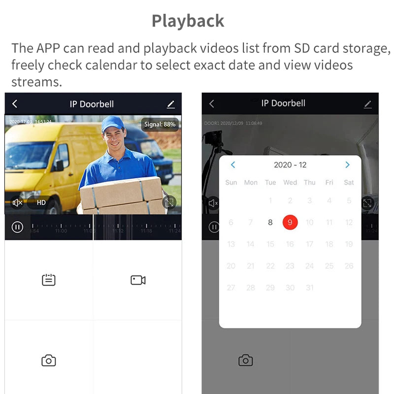 Tuya App 2.4G Wifi 1080P Video Doorbell &ndash; Remote Unlock