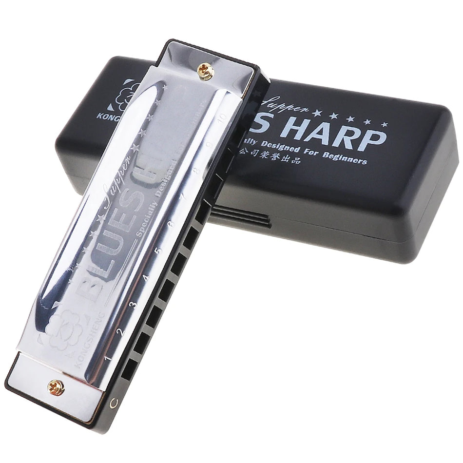 8K Titanium Tremolo Harmonica &ndash; Key C Tone Included