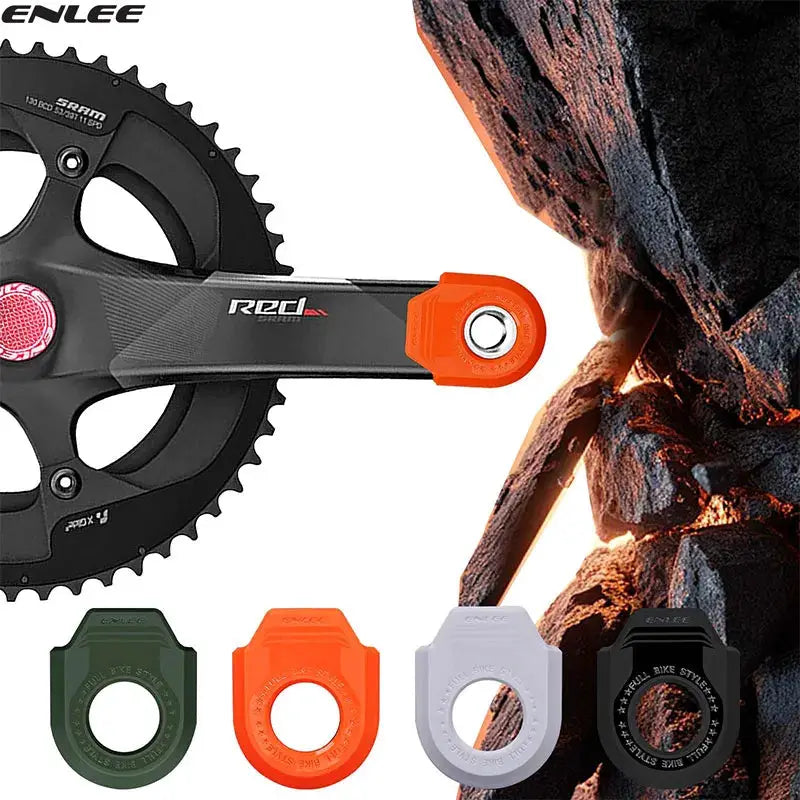 Bicycle Crank Protector Mountain Bike And Road Bike Chainring Crank Protector TPU Universal Crank Protector by InterCyprus Trading Ltd