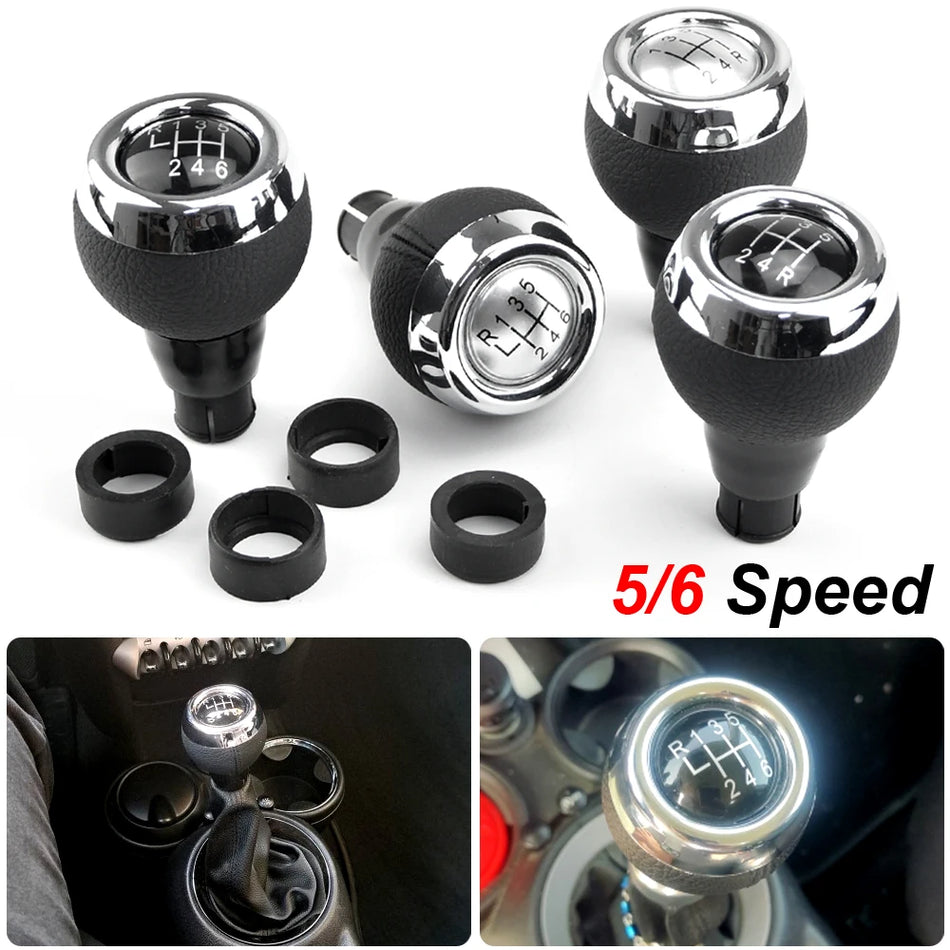 Perilla de Cambio de Marchas Manual Negra para Mini R55 R56 F55 F56 F57 F54