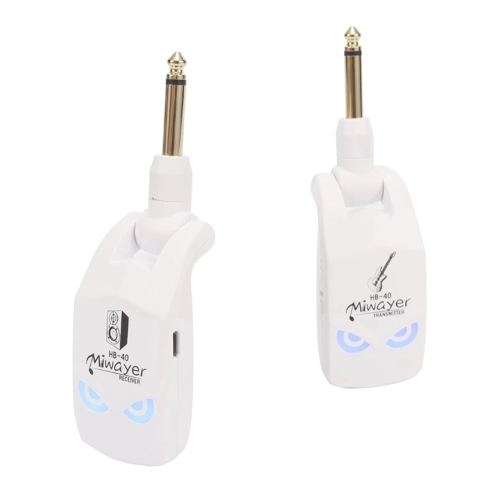 Miwayer HB-30 Guitar Wireless Audio System &ndash; Four Channel HB-40 White