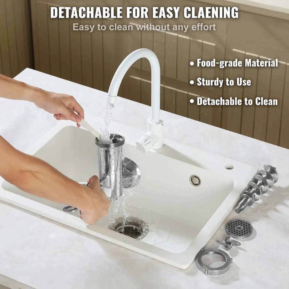 304 Stainless Manual Meat Grinder Table Clamp