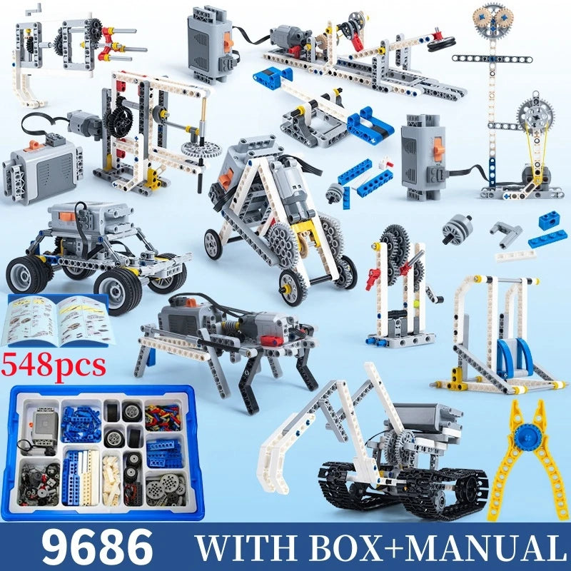 STEM 9686 Technical Parts Kit &ndash; Interactive Learning Experience for Kids 548pcs with box