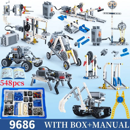 STEM 9686 Technical Parts Kit &ndash; Interactive Learning Experience for Kids 548pcs with box