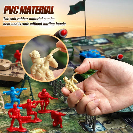 Military Action Figures Scene Map Kit &ndash; Educational Playset