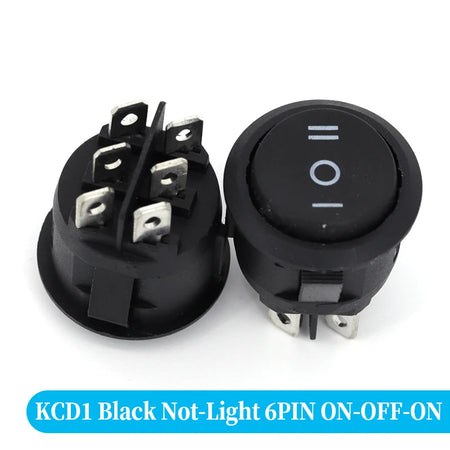 Round Rocker Switch &ndash; Vibrant LED Illumination