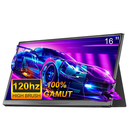 LANLIPU 16 Inch Portable Monitor &ndash; Full HD 120HZ Gaming Experience