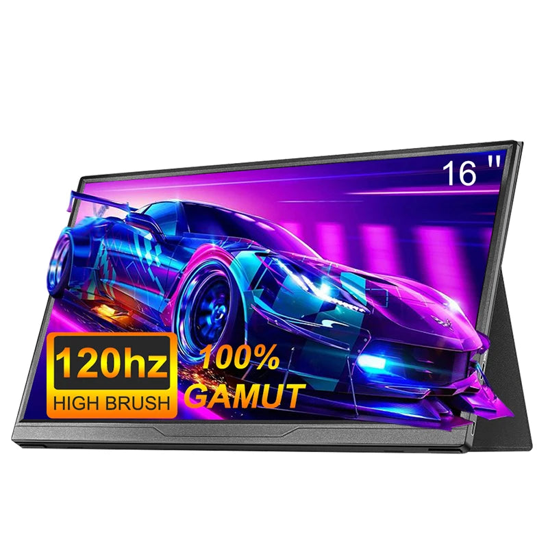 LANLIPU 16 Inch Portable Monitor &ndash; Full HD 120HZ Gaming Experience