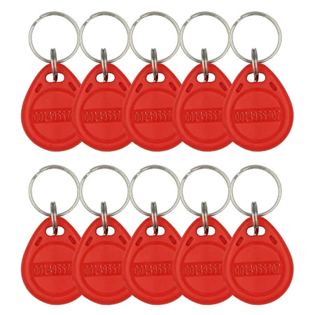 TK4100 125kHz RFID Keychain Card Tag &ndash; Access Control Ready red 10pc