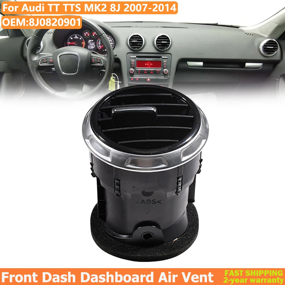 Rejilla de ventilación del aire del tablero central para Audi TT TTS Mk2 8J