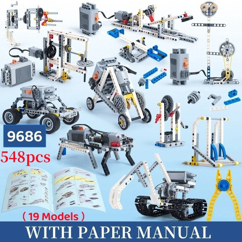 STEM 9686 Technical Parts Kit &ndash; Interactive Learning Experience for Kids 548pcs