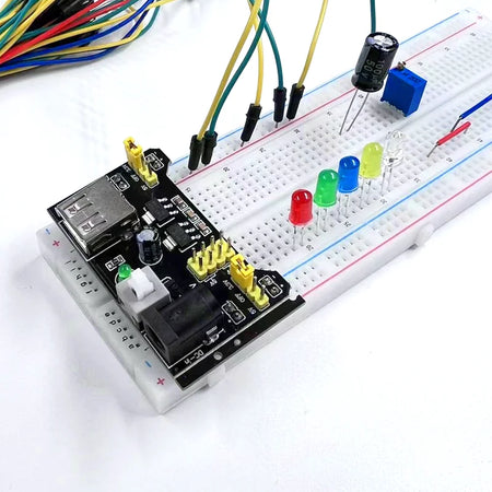 DIY Project Starter Kit for Arduino UNO R3 &ndash; Complete Electronics Set with 830 Tie-Points Breadboard