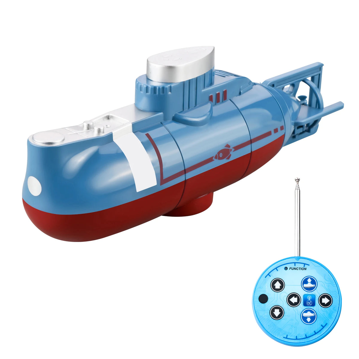 Mini RC Submarine &ndash; Waterproof Diving Fun for Kids Blue