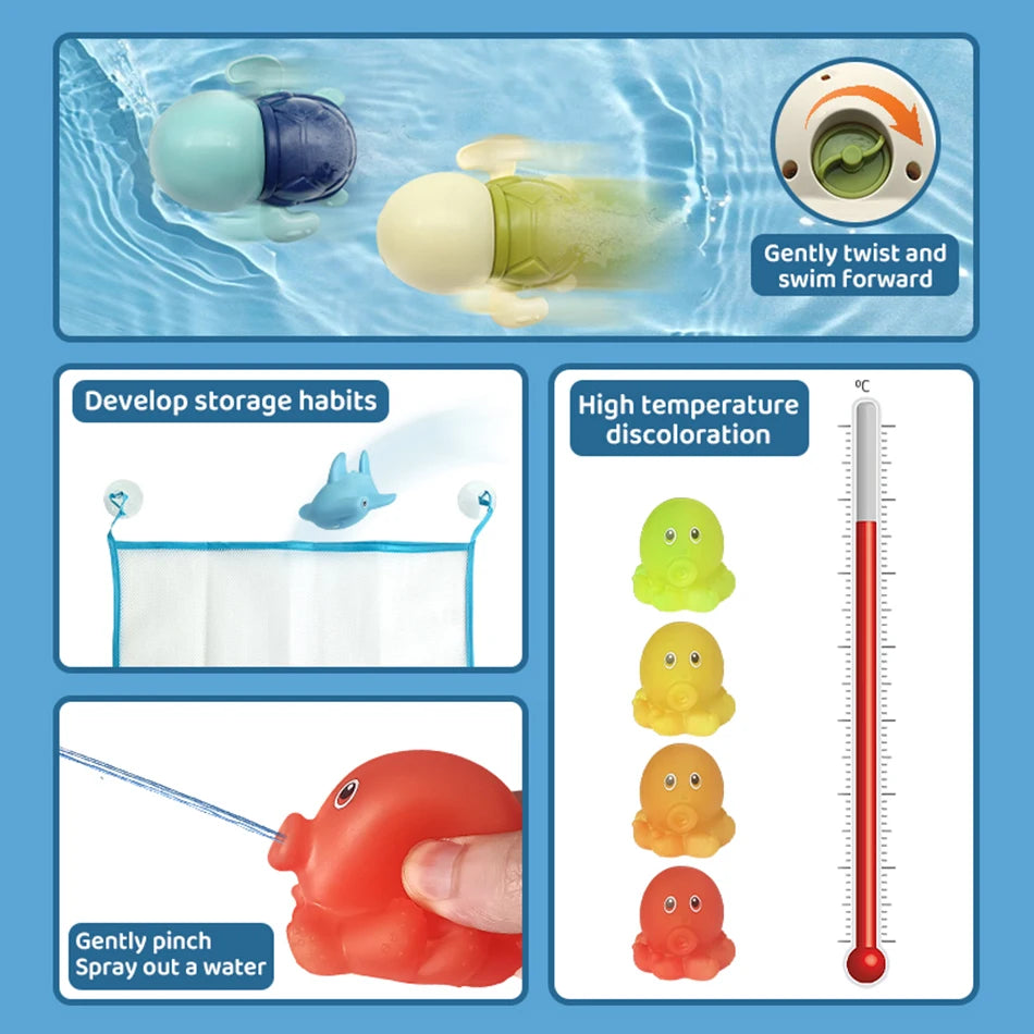 CoolPlay Baby Bath Toys &ndash; Fun Water Play with Cute Cartoon Characters