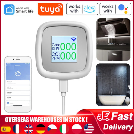 Tuya WIFI Combustible Gas Detector &ndash; Smart Alarm System