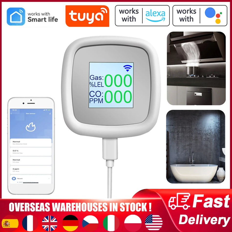 Tuya WIFI Combustible Gas Detector &ndash; Smart Alarm System