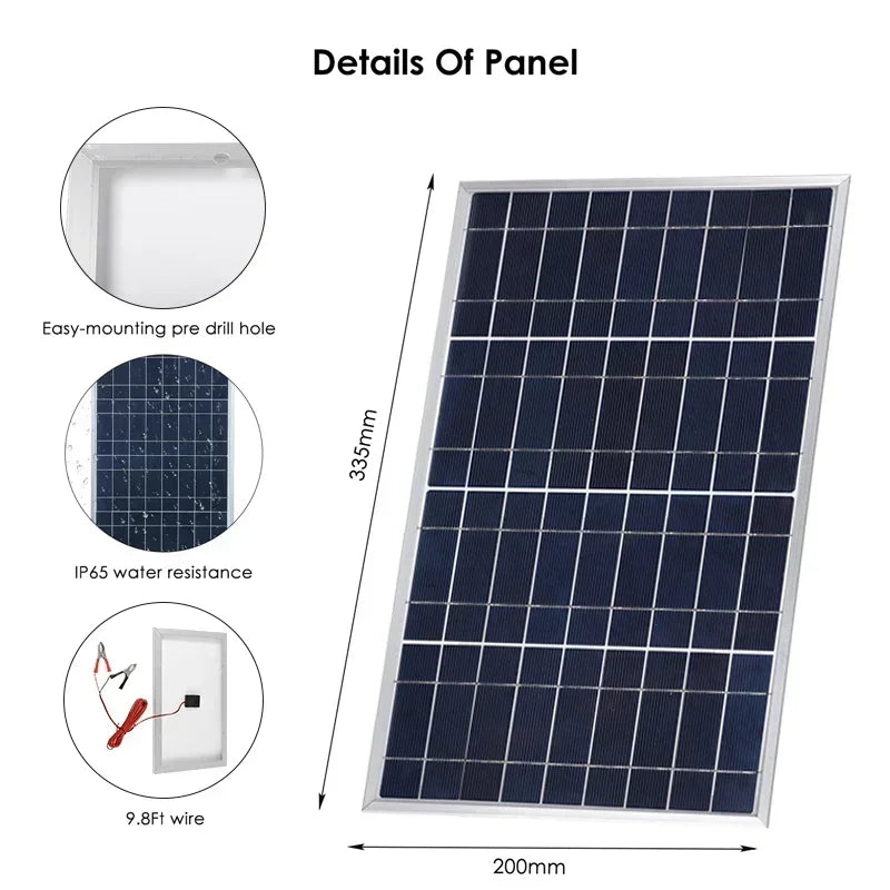Outdoor Solar Panel 600W 12V &ndash; Lightweight and Efficient